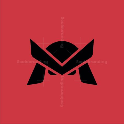 Simple samurai is a clean shape depict a samurai head with the sharp gaze of a warrior. Samurai head transform into simple shape make this logo so memorable. Samurai Logo Design, Samurai Icon, Samurai Logo, David Rudnick, Warrior Samurai, Superhero Ideas, Sushi Logo, Animal Logos, Monogram Logos