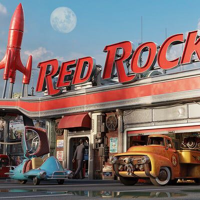 ArtStation - mattbag3d Red Rocket Fallout, Fallout Rpg, Red Rocket, Fallout Game, Game World, Fallout Art, Graphic Design Elements, Character Base, World Images