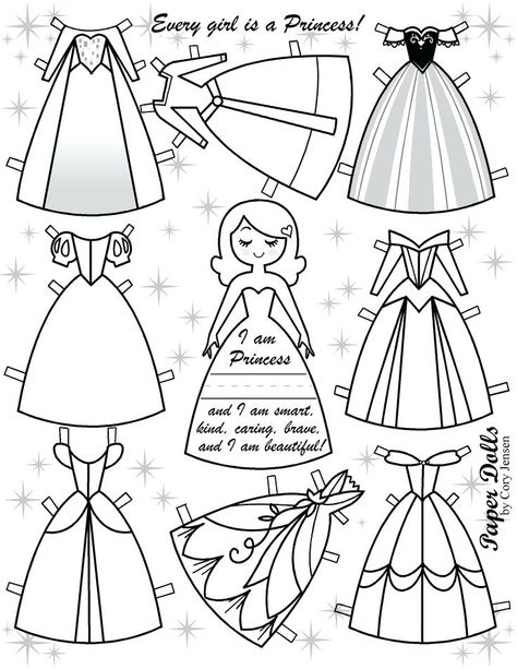 Diy With Kids, Disney Paper Dolls, Princess Paper Dolls, Free Printable Paper Dolls, Paper Doll Printable Templates, Paper Doll Dress, Paper Doll Template, Paper Dress, Operation Christmas Child