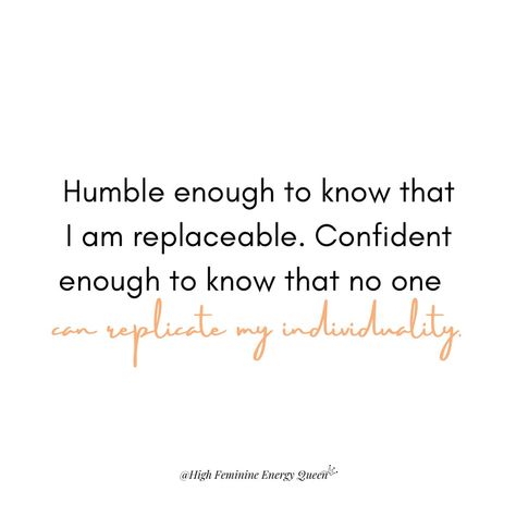 Type “Yes” if you Agree!✨ . . Humbling reminder: everyone is replaceable, but no one can replicate your essence. 💫 Embrace your irreplaceable magic and shine on, queens! ✨ . . #embraceuniquenes #selfworthiseverything #ownyourmagic💫 #confidentwomenconnect #feminineempowerment #highfeminineenergyqueen ✨ Im Not Replaceable Quotes, Everyone Is Replaceable Quotes, Humble Enough To Know Im Replaceable, Replaceable Quotes, Irreplaceable Quotes, Replacement Quotes, Everyone Is Replaceable, Replaced Quotes, Humble Enough To Know