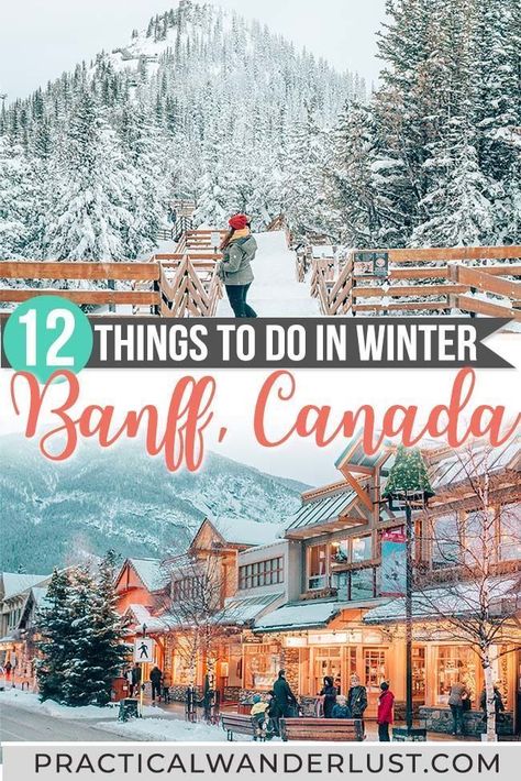 The ultimate Banff Canada Winter guide! Explore Banff National Park and Lake Louise in the snow. This travel guide has all the best things to do in Banff in winter, from hot springs to skiing to ice adventures. #Banff #LakeLouise #Canada #WinterTravel Canada In Winter, Banff Winter, Things To Do In Banff, Koh Lanta Thailand, Canada Winter, Winter Travel Destinations, Canada Travel Guide, Banff Canada, Canada Road Trip