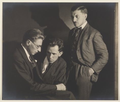 Triple Portrait [Jaromir Funke, Josef Sudek, Adolf Schneeberger] (Getty Museum) Josef Sudek, Google Event, Catherine Of Alexandria, Getty Villa, J Paul Getty, The Third Man, St Margaret, Photography Club, Getty Museum