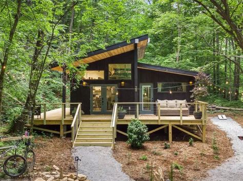 Redwood Cabin Plans 2 Bedroom | eBay Easy Home Building Plans, 2 Bedroom 2 Bath Lake House Plans, Modern Cabin Plans Open Floor, Small Cabin Blueprints, 20×20 House Plan, 2 Bed 1 Bath House Plans, 3 Bedroom Lake House Plans, Prefab Tiny Home, Off Grid Cabins