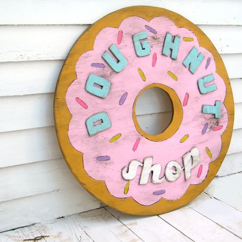 Donut Theme Party, Donut Signs, Doughnut Party, Donut Themed Birthday Party, Doughnut Shop, Donut Decorations, Birthday Donuts, Donut Birthday Parties, Donut Party