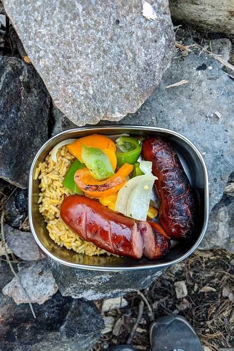 Backcountry Canoe Camping: A Meal Planning Guide | Chu On This Canoe Trip Food, Beach Camping Food, Backcountry Camping Food, Canoe Camping Packing, Canoe Camping Food, Hiking Recipes, Wild Cooking, Camping Meal Planning, Camping Food List