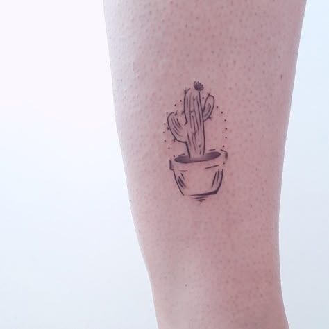 Tattoo Cactus, Cactus Tattoos, Cactus Tattoo, Badass Tattoos, Little Tattoos, Trendy Tattoos, Forearm Tattoos, Piercing Tattoo, Mini Tattoos