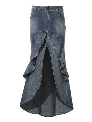 Repurpose Old Jeans, Vestiti In Jeans, Jeans Recycling, Diy Tricot, Diy Vetement, Recycled Jeans, Recycle Jeans, Upcycle Jeans, Sewing Skirts