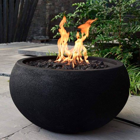 Diy Propane Fire Pit, Portable Propane Fire Pit, Gas Fire Pits, Outdoor Propane Fire Pit, Fire Pit Seating Area, Fire Pit Ideas, Rustic Fire Pits, Cool Fire Pits, Propane Fire Pit Table