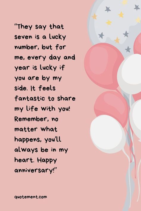 Describe the divine bond you share with your love with the help of this sweet collection of happy 7th wedding anniversary wishes. Happy 7th Anniversary, Anniversary Wishes Quotes, 7th Wedding Anniversary, Wedding Anniversary Wishes, Anniversary Wishes, 7th Anniversary, Wishes Quotes, The Divine, Wedding Anniversary