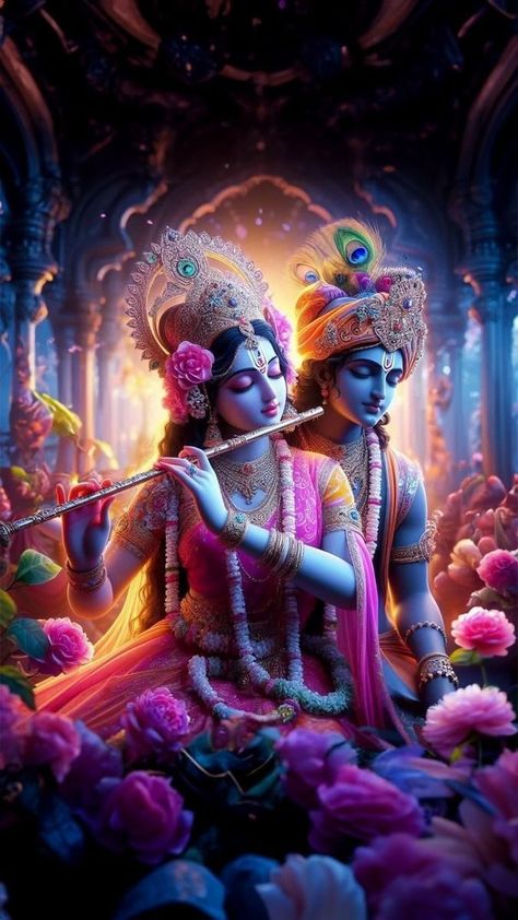 Radha Krishna Art Beautiful, Unique Radha Krishna Images, Photos Of Lord Krishna, Janmashtami Images, Happy Good Morning Images, Radhe Krishna Wallpapers, 4k Wallpaper For Mobile, Cartoon Love Photo, Little Krishna