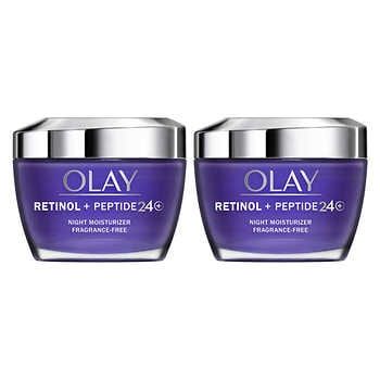 OLAY Vitamin C & Peptide 24 Advanced Moisturizer, 1.7 oz, 2-pack | Costco Oil Of Olay, Olay Retinol, Retinol Vitamin C, Skin Retouching, Night Moisturizer, Olay Regenerist, Facial Moisturizers, Collagen Peptides, Skin Care Brands