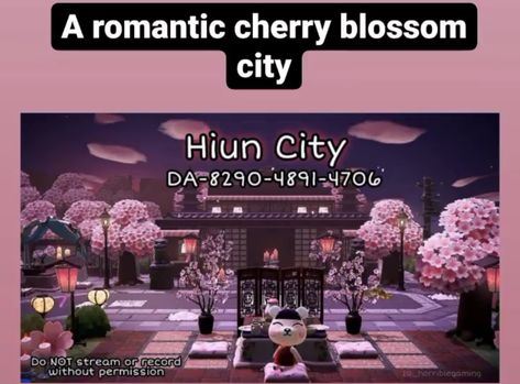 Japanese Island Acnh, Acnh Sakura, Acnh Zen Garden, Acnh Zen, Acnh Japanese, Japanese Island, City Ideas, Animal Crossing Memes, Japanese Sakura