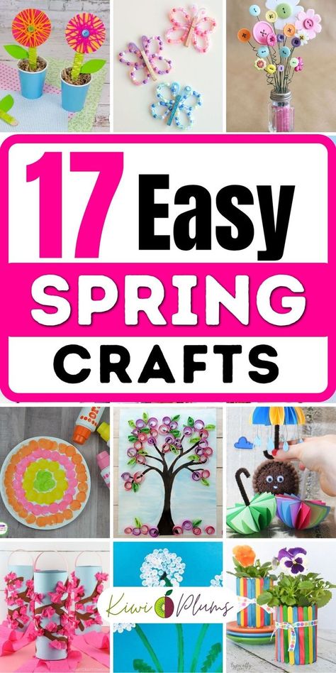 Spring Crafts For Adults, Easy Spring Crafts, Diy Crafts Easy At Home, Spring Toddler Crafts, April Crafts, Paper Party Decorations, Origami For Beginners, Alcohol Ink Crafts, Crafts For Adults