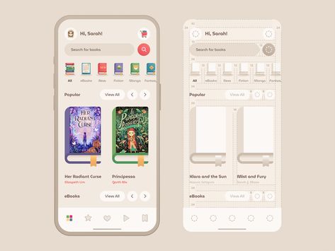 Book Store Mobile Concept 📚 designed by Toma . Connect with them on Dribbble; the global community for designers and creative professionals. Creative App Design, Ux Design Process, Library App, App Design Layout, Typography Alphabet, Powerpoint Presentation Design, Mobile Ui Design, App Layout, Kids App