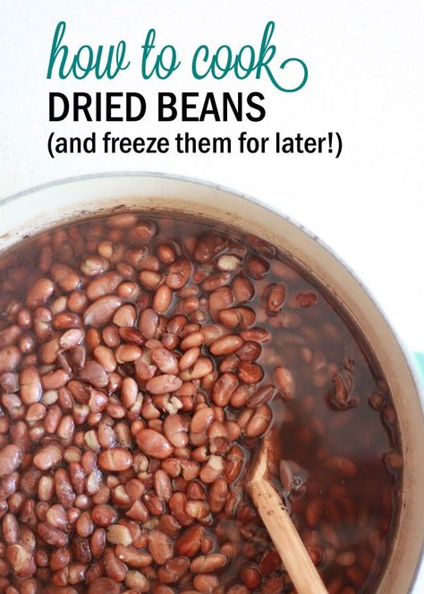 Freezer Cooking, Spanish Recipes, Cooking Kidney Beans, Cook Dried Beans, Cooking Dried Beans, Dry Beans, How To Cook Beans, Classic Kitchen, Dried Beans