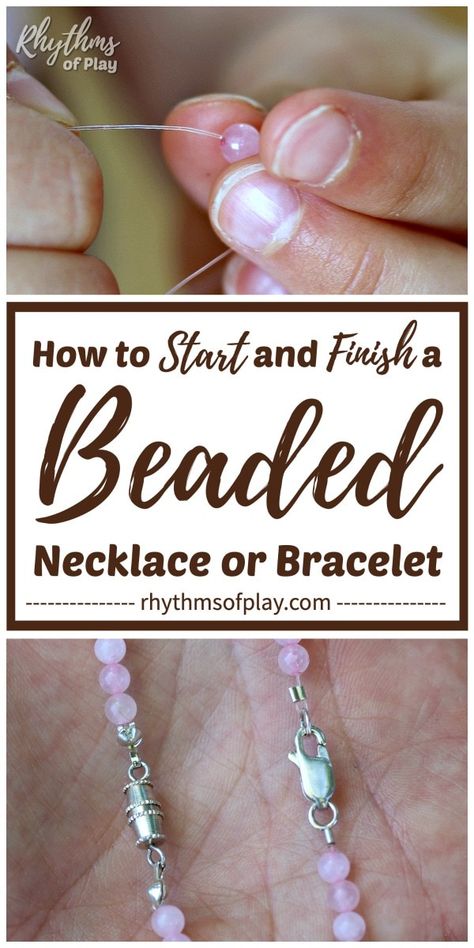 Diy Jewelry Making Tutorials, Diy Jewelry Tutorials, Necklace Tutorial, Handmade Jewelry Tutorials, Bracelet Diy, Homemade Jewelry, Beaded Bracelets Diy, Jewelry Making Tutorials, Diy Schmuck