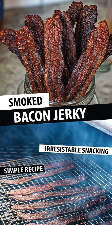 Smoker Beef Jerky, Smoked Jerky Recipes, Smoker Jerky Recipes, Wood Pellet Grill Recipes, Jerkey Recipes, Smoked Jerky, Smoked Beef Jerky, Homemade Ketchup Recipes, Bacon Jerky