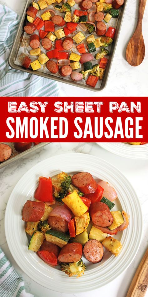 Keto Ring Bologna Recipes, Sheet Pan Dinners For Diabetics, Smoked Sausage Pan Dinner, Cajun Sausage Sheet Pan Dinner, Venison Ring Bologna Recipes Meals, Ring Bologna Sheet Pan Dinner, Sheet Pan Smoked Sausage Recipes Easy, Smoked Sausage And Veggies One Pan, Smoked Sausage Veggie Sheet Pan