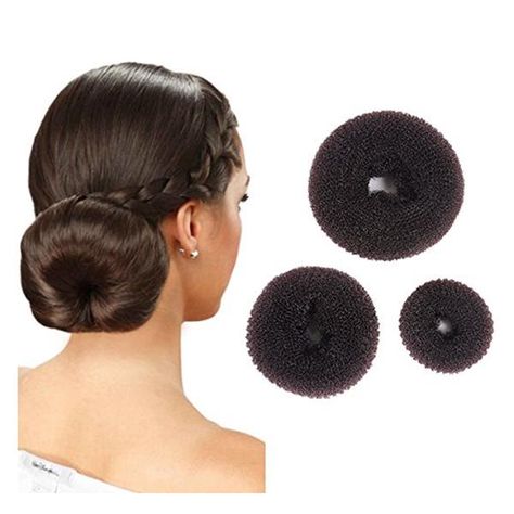 Hair Bun Donut, Doughnut Bun, Bun Donut, Ballet Hair, Donut Bun Hairstyles, Cute Bun, Ballet Hairstyles, Donut Bun, Hair Donut