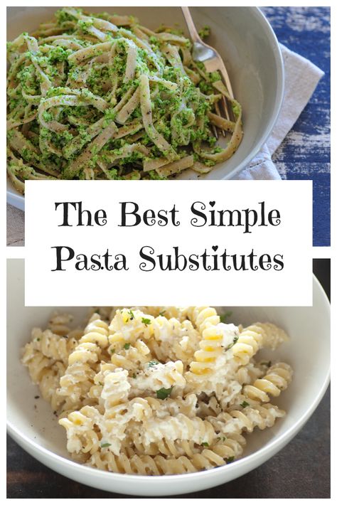 Healthy Pasta Substitute, Noodle Alternatives Pasta Substitute, Pasta Substitute Low Carb, Pasta Substitutions, Substitute For Pasta, Healthy Pasta Alternatives, Cooking Substitutes, Pasta Alternative Low Carb, Diet Pasta