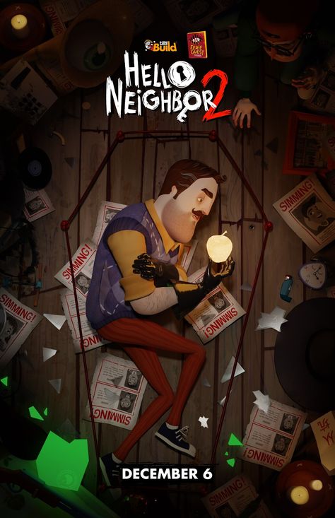 Hello Neighbor Game, Creepy Faces, Hello Neighbor, Horror Fiction, Indie Horror, Cool Swords, Horror Game, Art Tutorials, Game Art