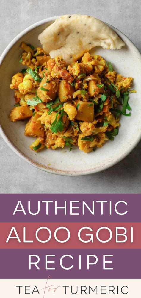 Warm up with a delightful winter dinner! Try this easy slow cooker cauliflower potato curry, a hearty Indian aloo gobi recipe. Made with chickpeas and vegan-friendly, it's perfect for cozy nights. Explore more cauliflower potato curry recipes, including crockpot and stove top variations, for easy winter dinner ideas. Vegan Aloo Gobi, Aloo Gobi Recipe Authentic, Indian Aloo Gobi, Slow Cooker Cauliflower Curry, Slow Cooker Aloo Gobi, Cauliflower Potato Curry, Cauliflower And Potato Curry, Potato Indian Recipes, Warm Chickpea Recipes