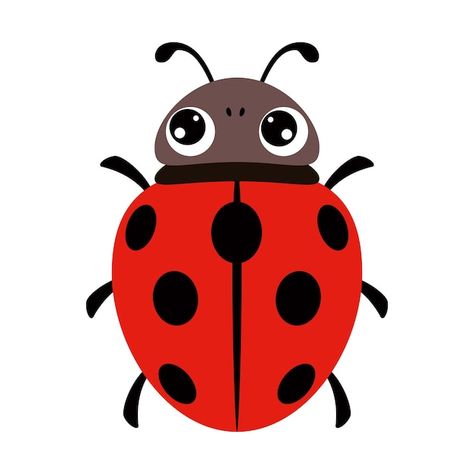 Cartoon illustration of a ladybug | Premium Vector #Freepik #vector #ladybird #ladybug #bug #insect Ladybird Illustration, Bugs Cartoon, Ladybug Vector, Ladybug Illustration, Insect Cartoon, Ladybug Bug, Bug Cartoon, Ladybug Insect, Ladybug Cartoon