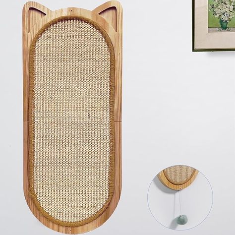 Amazon.com : Litail Cat Wall Scratching Post, Sisal Cat Wall Scratcher with Cat Ball Toy, Folding Wall Mount Cat Scratcher, Wood Cat Scratching Board for Couch Protector, Cat Wall Furniture for Cats : Pet Supplies Cardboard Scratcher For Cats, Cat Wall Scratcher, Hospital Decor, Furniture For Cats, Vet Hospital, Couch Protector, Cat Wall Furniture, Folding Walls, Wall Furniture