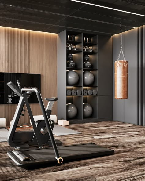 Small Space Home Gym, Dream Home Gym, Gym Design Interior, Small Home Gym, Workout Room Home, Home Gym Garage, Basement Gym, Exercise Room, Gym Room At Home