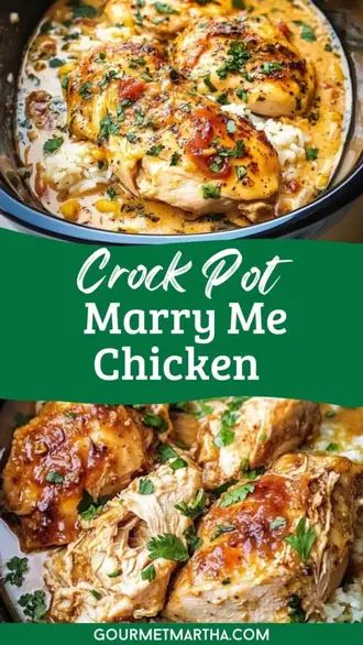 Looking for an irresistible chicken dish that will make anyone fall in love? This Crock Pot Marry Me Chicken is rich, creamy, and packed with flavor! With tender chicken cooked to perfection in a mouth-watering sauce, it's sure to become your new favorite. Perfect for weeknights or special dinners alike. Ready to cook? Click for the recipe! #CrockPotRecipes #MarryMeChicken #SlowCookerMeals #EasyDinnerIdeas #ChickenRecipes #ComfortFood #DinnerInspiration #FamilyMeals #DeliciousDinner Crock Pot Chicken Tenders Recipes, Romantic Recipes For Two, Chicken Martini Recipe, Crock Pot Marry Me Chicken, Rotisserie Chicken Recipes Crockpot, Best Crock Pot Meals, Marry Me Chicken Crock Pot, Chicken Breast Crock Pot, Slow Cooker Recipes Chicken