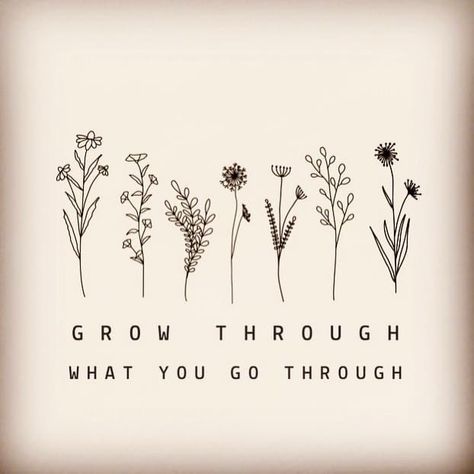 You Grow Through What You Go Through Tattoo, Growing Seed Tattoo, Tattoos About Growth And Strength Women, Grow Through It Tattoo, Growing Pains Tattoo, Always Growing Tattoo, Grounded Tattoo, Grow Through What You Go Through Tattoo, Tattoos That Represent Growth