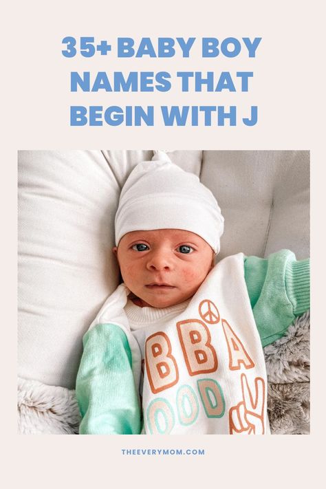 Looking for a baby name that's a little outside of the box? Check out these boy names that start with J that aren't some of the most popular. J Names For Boys, J Boy Names, J Baby Boy Names, J Baby Names, Boy Names With J, British Names, Popular Baby Boy Names, J Names, Unique Baby Boy Names