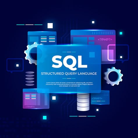 Free Vector | Abstract technology sql illustration Learn Sql, Bitcoin Money, Microsoft Sql Server, Database Design, Database Management System, Web Programming, Money Success, Computer Basics, Crypto Bitcoin