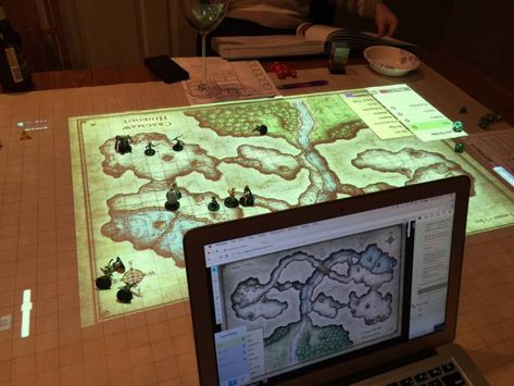 Silverlight, who also happens to be a developer for the digital tabletop gaming platform Roll20, ran a group of Dungeons and Dragons players through the Dnd Room, Dnd Table, Geek House, Tabletop Rpg Maps, Dungeons And Dragons Game, Dungeon Maps, D D Maps, Projection Mapping, Dragon Games