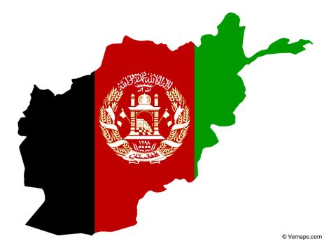 Flag Map of Afghanistan | Free Vector Maps Afghanistan Map Art, Afghanistan Independence Day, Independence Day Of Pakistan, Afghanistan Map, Afghan Flag, Independence Day Speech, Indo Western For Men, Afghanistan Flag, Flag Drawing