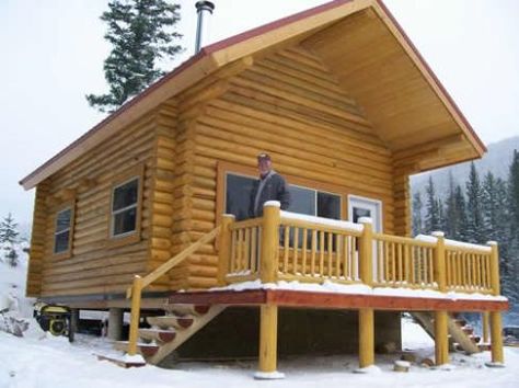 Log Cabin Plans, Frame Cabins, How To Build A Log Cabin, Small Cabins, A Frame Cabins, Building A Cabin, Small Log Cabin, Log Cabin Kits, Home Kits