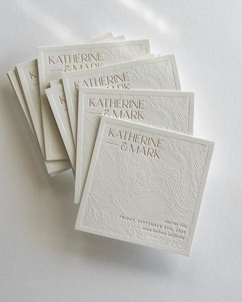 Wedding Invitation 2023 Trend, Letterpress Save The Date, Classic Wedding Invites, Swell Press, Invitation Design Inspiration, Elegant Stationery, Wedding Brand, Modern Wedding Stationery, Stationery Inspiration