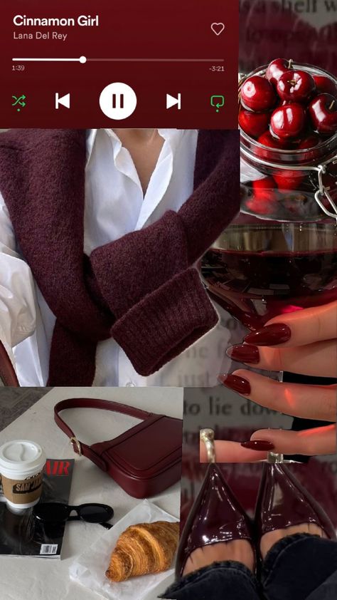 #cherryred #cherry #trend #cherryredtrend #cereja #vermelhocereja Cherry Coded, Cherry Aesthetics, Gemini Vibes, Cherry Vibes, Cherry Lady, Maroon Aesthetic, Valentines Day Gifts For Him Boyfriends, Energy Aesthetic, Feminine Energy Aesthetic