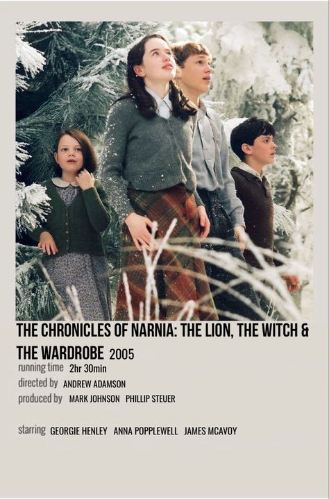 minimal polaroid movie poster for the chronicles of narnia: the lion, the witch and the wardrobe Narnia Movies, Winter Movies, Film Polaroid, The Chronicles Of Narnia, Iconic Movie Posters, Movie Card, Film Posters Minimalist, Power Trip, Minimalist Movie Poster