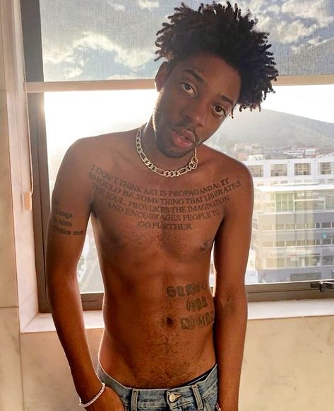 Baby Brent, Stick Poke Tattoo, Christopher Wood, Narrative Photography, Brent Faiyaz, Daniel Caesar, Chest Tattoo Men, Photoshop Pics, Publication Instagram