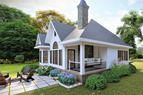 European Cottage House Plans, House Design Philippines, Tiny Cottages, Small House Design Philippines, Small Cottage House Plans, European Cottage, Cottage House Plan, Small Cottage Homes, Cottage Floor Plans