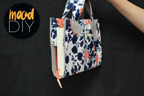 Mood DIY: Book Tote - Mood Sewciety Mood Sewciety, Mood Designer Fabrics, Book Cover Diy, Book Tote Bag, Love Books, Diy Tote Bag, Sewing Blogs, Women Bags Fashion, Diy Book