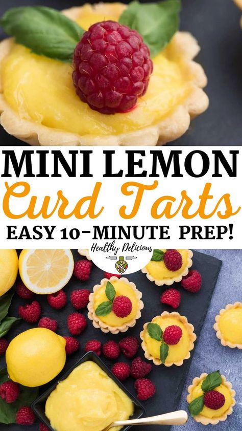 Lemon Curd Tarts, Curd Tarts, Mini Lemon Tarts, Lemon Tartlets, Lemon Curd Tart, Easy Lemon Curd, Lemon Tarts, Tartlets Recipe, Lemon Pie Filling