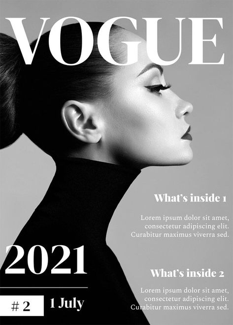 Vogue Cover Magazine, Vogue Magazine Template, Vogue Magazine Covers Template, Vogue Template, How To Make Magazine, Media Coursework, Vogue Edit, Vogue Magazine Cover, Article Template