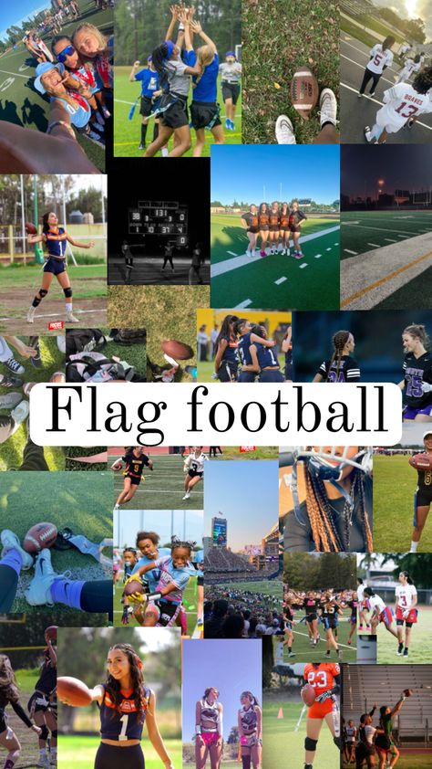 Flag Football #flagfootballaesthetics #flagfootball #aesthetic #sports All Sports In One Picture, Female Flag Football, Flag Football Aesthetic Girl, Flag Football Aesthetic, Girls Flag Football, Flag Football Drills, Flag Football Plays, Flag Aesthetic, Football Motivation