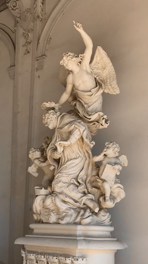 Rococo Statue, Roman Statues Aesthetic, Rococo Sculpture, Victorian Sculpture, Baroque Statue, Sculptures Aesthetic, Statues Aesthetic, Dynamic Sculpture, French Statue