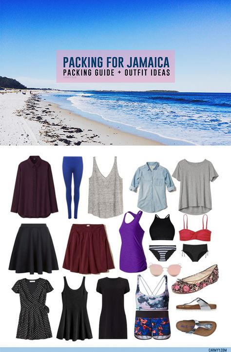 Packing for Jamaica: Packing Guide + Outfit Ideas Packing For Jamaica, What To Pack For Jamaica, Jamaica Packing List, Packing List Kids, Jamaica Honeymoon, Honeymoon Packing List, Jamaica Trip, Honeymoon Packing, Jamaican Vacation