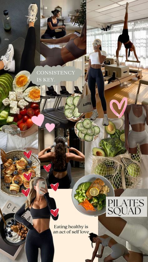 Pilates Motivation, Mat Pilates Workout, Vision Board Examples, Girl God, Pilates Body, Healthy Morning Routine, Pilates Princess, Vision Board Manifestation, Vision Board Inspiration