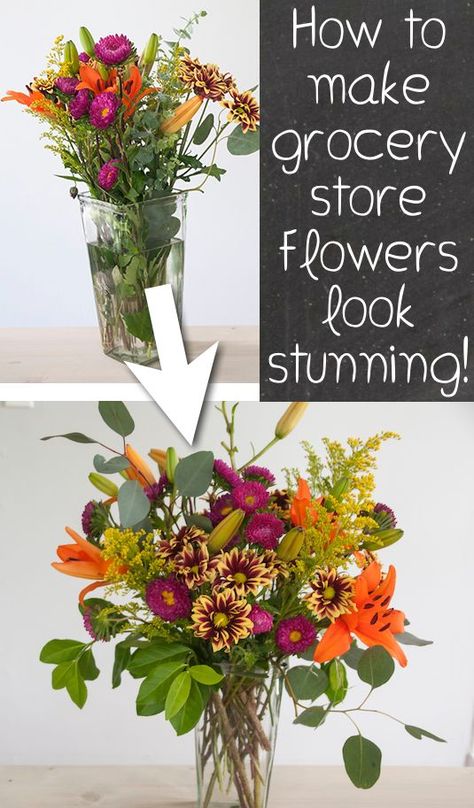 Grocery Store Flowers, Flower Arrangements Diy, Flower Vase, Ikebana, Artificial Plants, Cut Flowers, Flower Arrangement, Fresh Flowers, Grocery Store