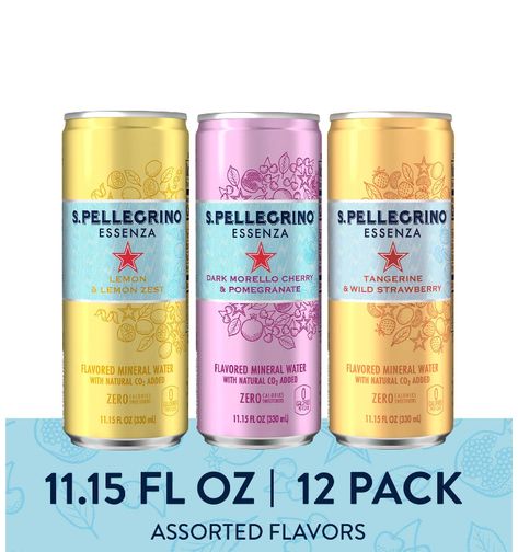 Sparkling water - wrap with red labels S Pellegrino, Strawberry Varieties, Sparkling Mineral Water, Natural Mineral Water, Sparkling Drinks, Green Glass Bottles, Wild Strawberry, Wild Strawberries, San Pellegrino